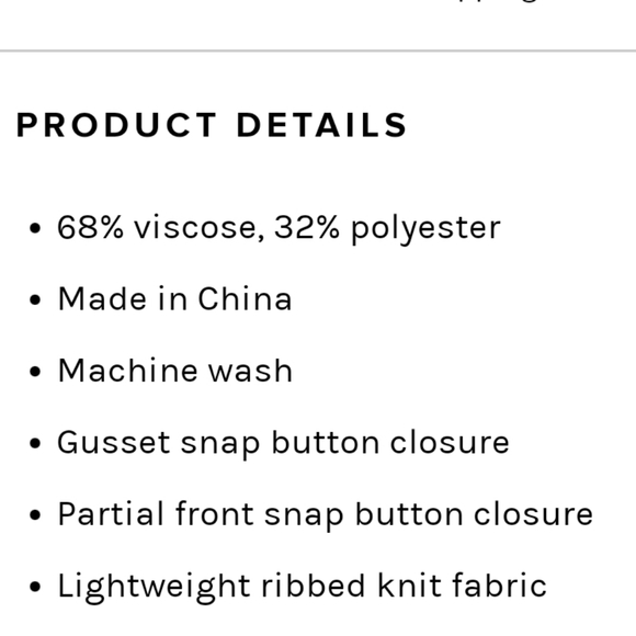 Free People SLOANE Bodysuit AMBER Top NWT - Picture 4 of 6